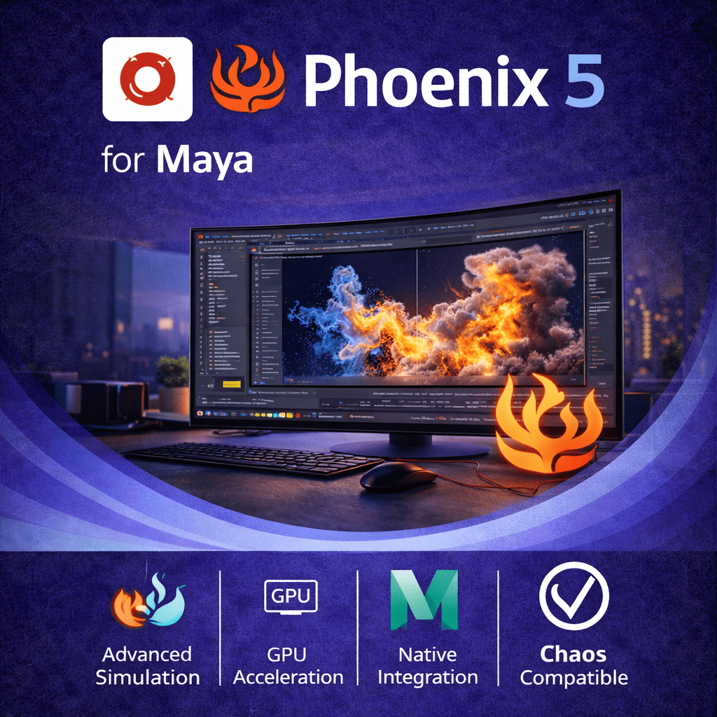 Chaos Phoenix 5 for Maya - Windows - Lifetime