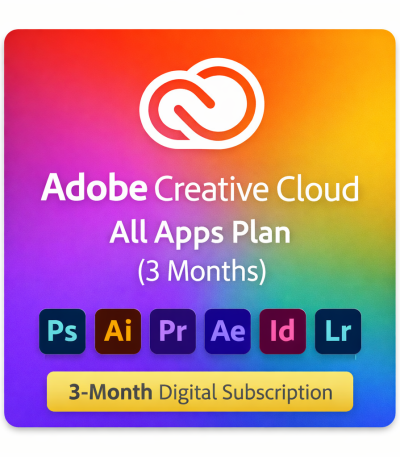 Adobe Creative Cloud – All Apps Plan (3 Months)