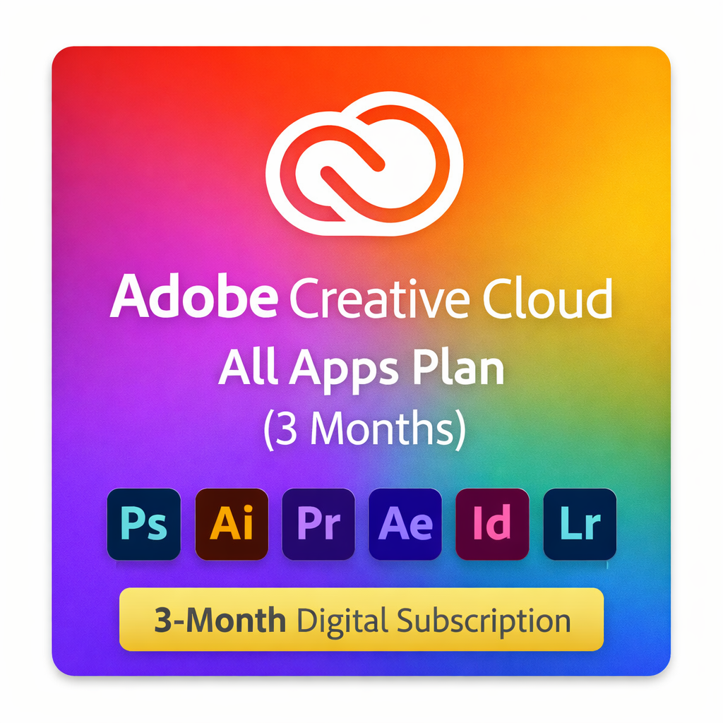 Adobe Creative Cloud – All Apps Plan (3 Months)